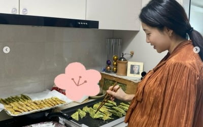 '사업가♥' 최희, 만삭에도 직접 만드는 제사상 음식 "떡실신 저질 체력 임산부"
