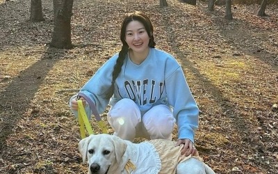 '전진♥' 류이서, 양갈래 머리의 소녀 감성 유부녀…귀여운 강아지에 "꺄"