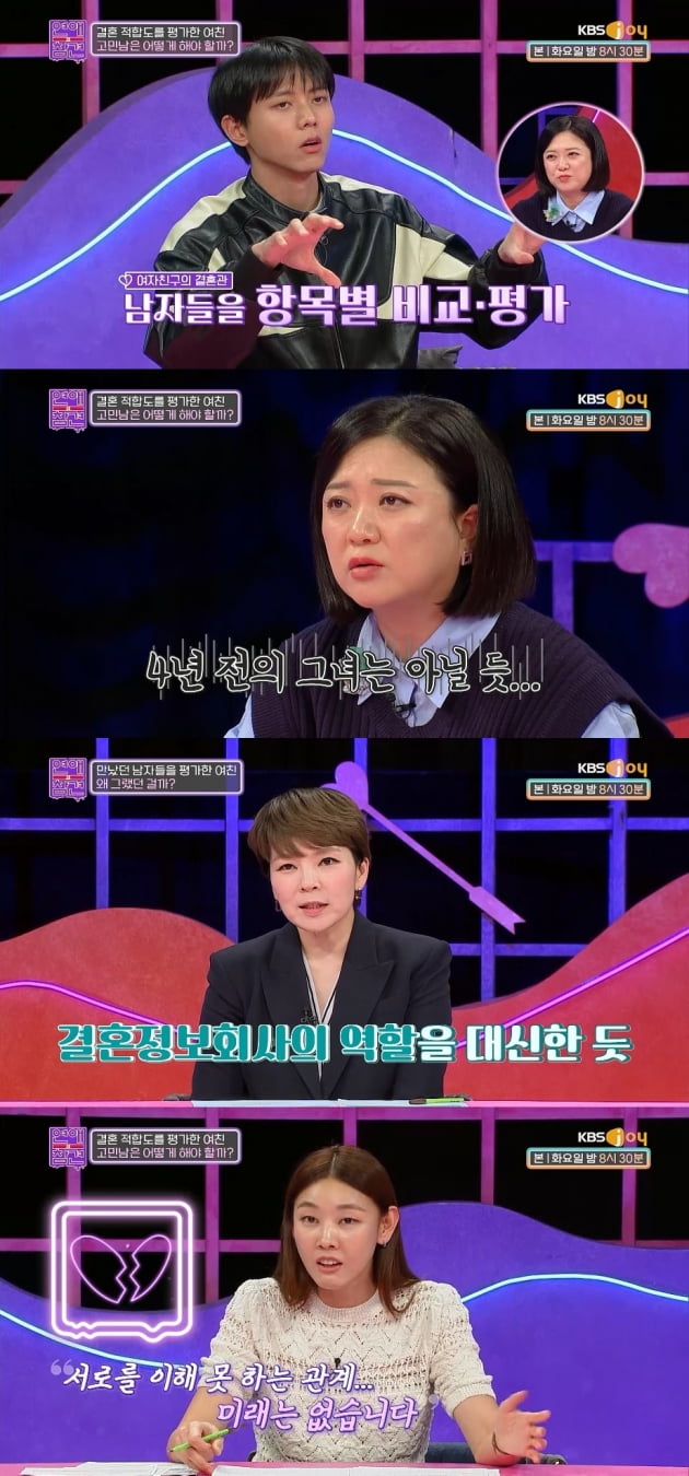 /사진=KBS Joy '연애의 참견' 방송 화면