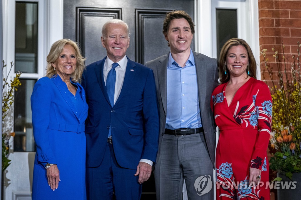 바이든, 캐나다 방문…공동방위·이민자 통제·중국견제 논의