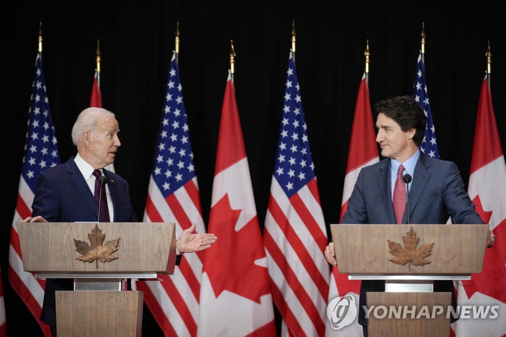 美·캐나다, 북미경제동맹 강화…"핵심광물·반도체 협력"(종합)