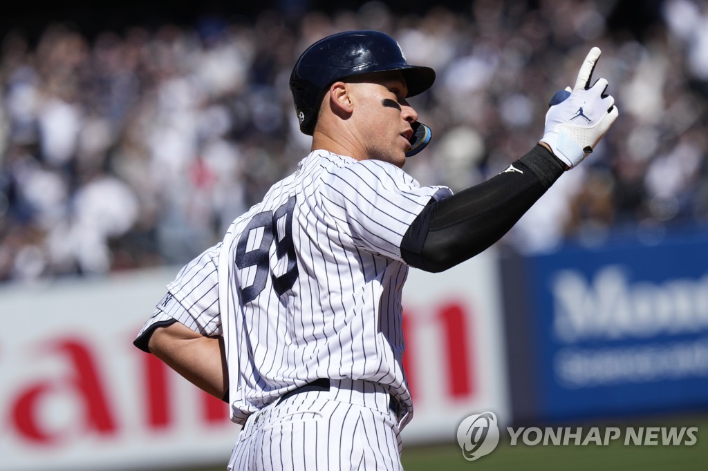 2023 MLB 1호 홈런의 주인공은 저지, 1회 첫 타석 솔로포