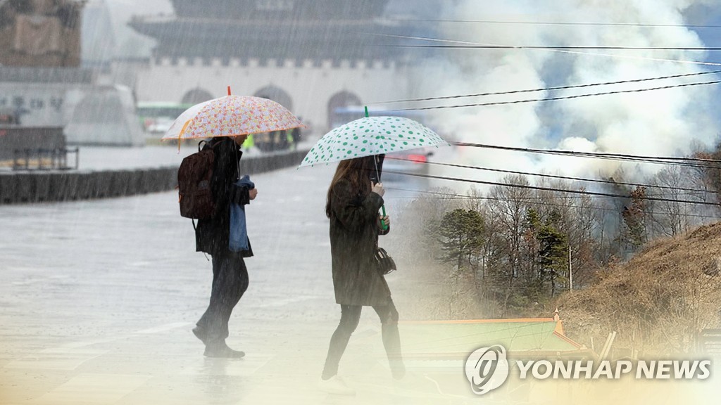 가뭄·산불 피해 광주·전남에 '단비'…5∼20㎜