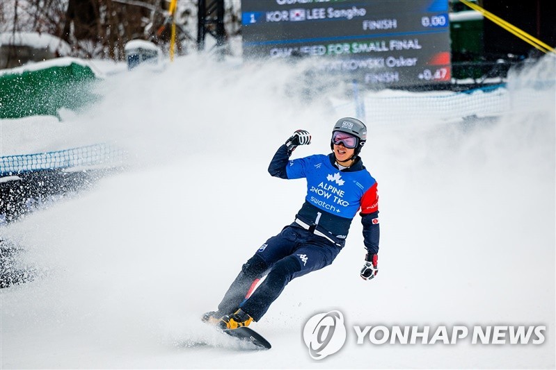 이상호, 스노보드 월드컵 슬로베니아 대회서 4위