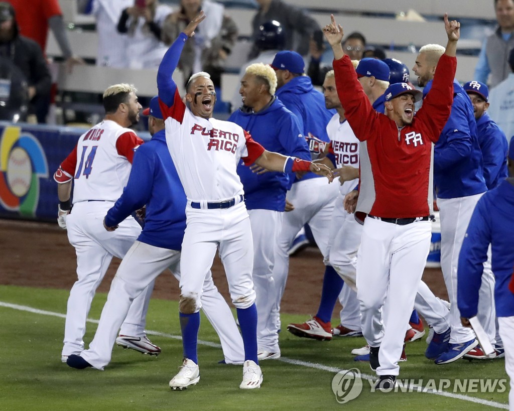 [WBC] 푸에르토리코, 이번에도 금발 염색하나…야구팬 192명 단체 염색