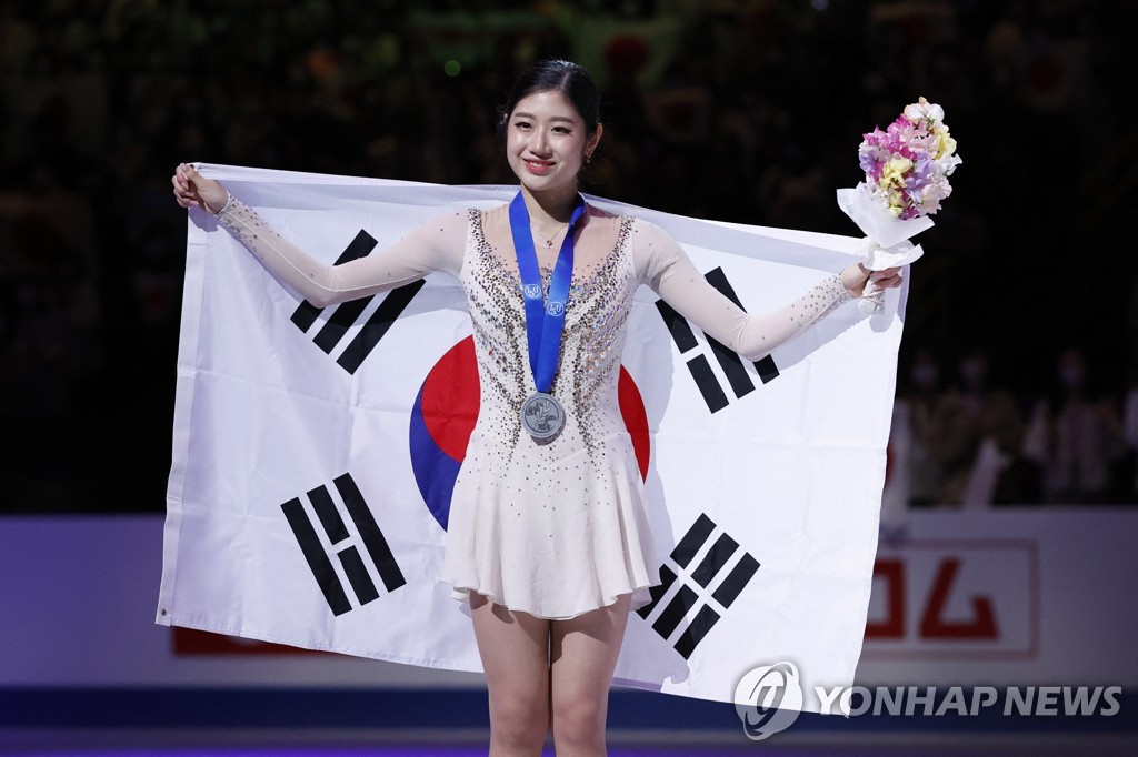 '세계선수권 은메달' 이해인 "김연아 언니, 특별히 고마워"