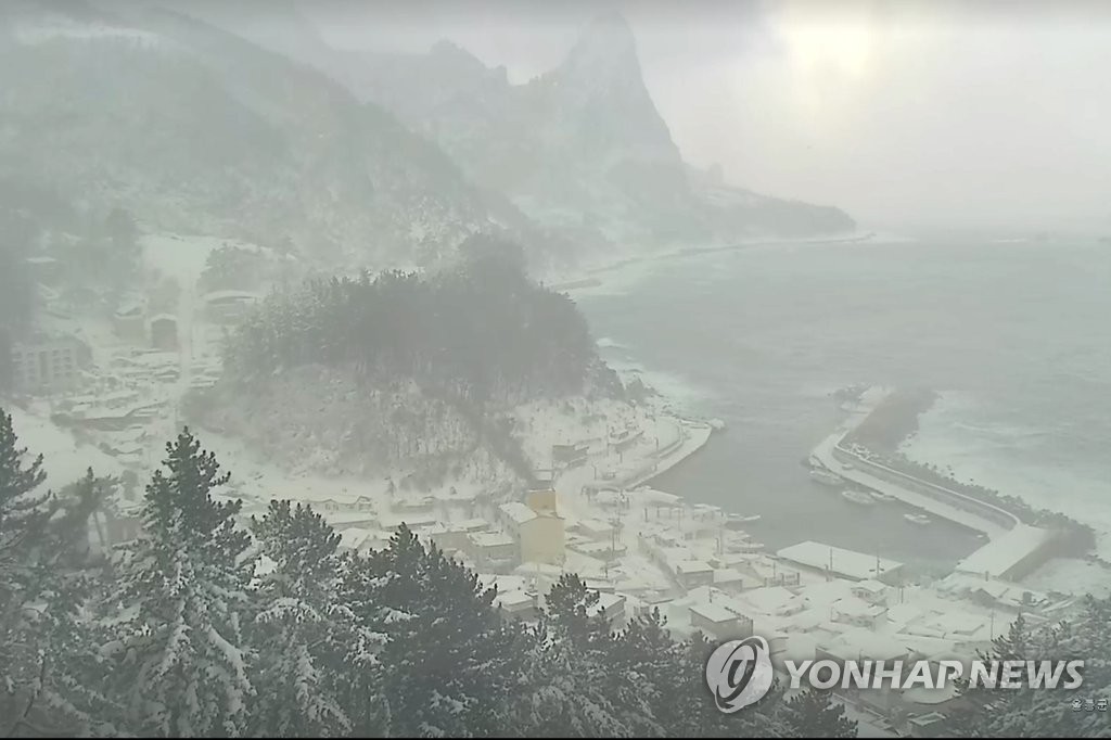 경북 울릉도·독도에 대설주의보