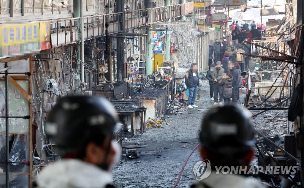점포 55곳 탄 인천 현대시장 화재는 방화…용의자 긴급체포