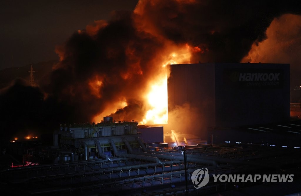 한국타이어 공장 분진 탓 불길 확산…"의무규정 없어 개선 필요"