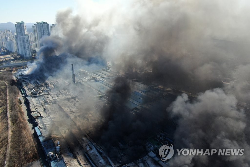 한국타이어 공장 분진 탓 불길 확산…"의무규정 없어 개선 필요"