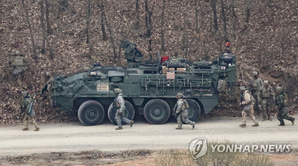 [르포] 한미 포천서 연합사격훈련…스트라이커 여단 첫 참가