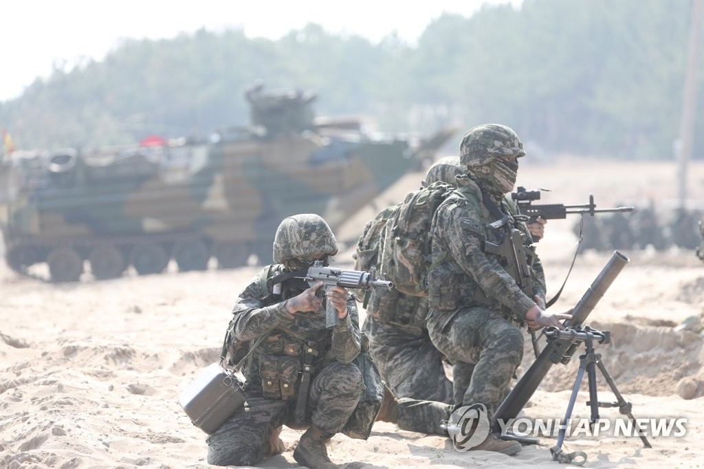 '돌격 앞으로' 한미 해군·해병대, 쌍룡훈련 '결정적행동' 실시