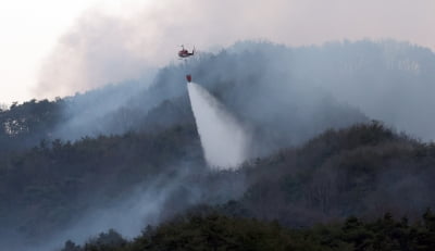  '대응 3단계' 합천 산불 확산…6개 마을, 214명 대피