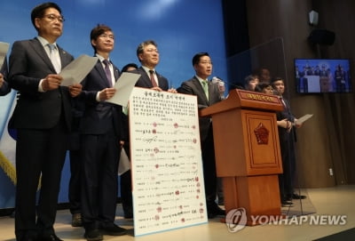 與의원 51명 '불체포특권 포기' 서약…"체포안 통과 요청할 것"