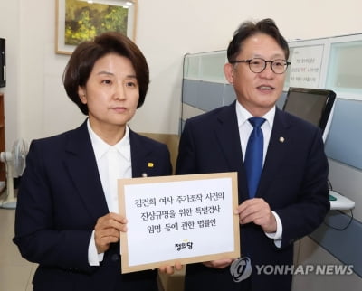 정의당, 김건희 여사 주가조작 의혹 관련 특검법 제출