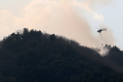 경북 경산 산불 3시간여 만에 주불 껐다…3헥타아르 피해