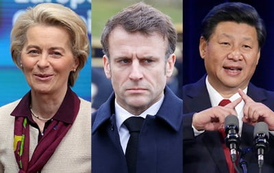 EU수장·마크롱, 6일 中서 시진핑과 회동…대러정책 등 현안 논의