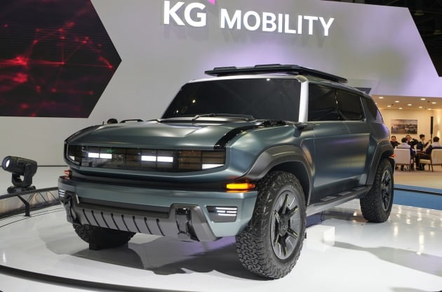 KG모빌리티 대형 전기 SUV 'F100'. KG모빌리티 제공