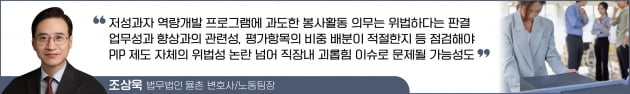 저성과자 역량개발프로그램에 사회봉사활동 250시간?…법원의 판단은