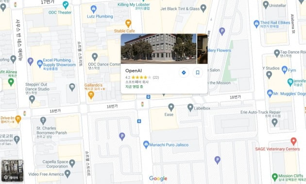 'AI 타운'으로 주목받는 18번가 주변 '세레브랄 밸리'  / 출처=구글맵 