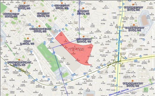 서울시 사당동 161-55번지 위치도 / 서울시 제공