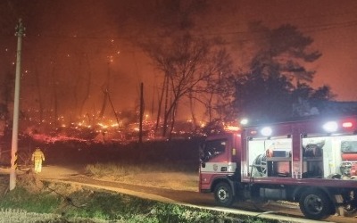 "홍성에 이렇게 큰 산불은 처음"…사투 벌인 소방 영웅들