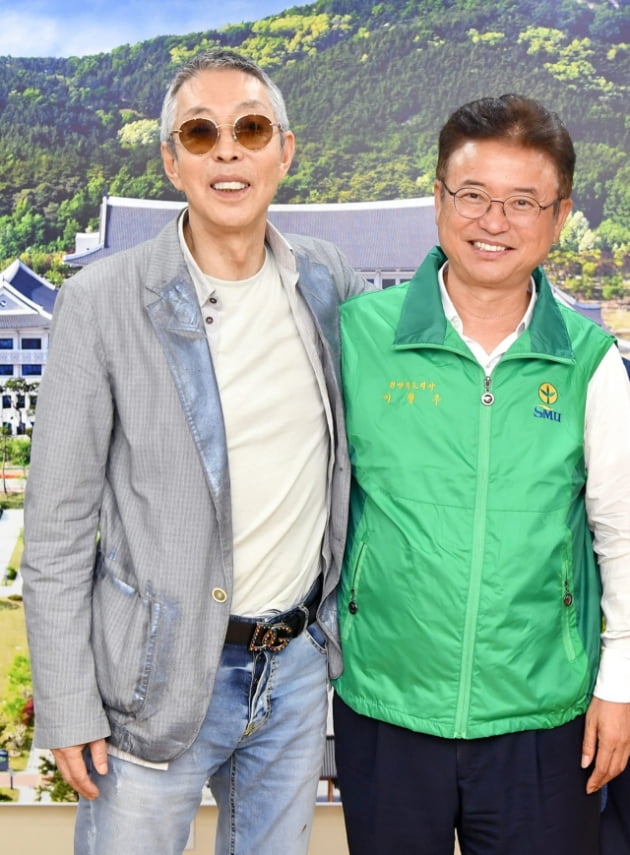 방송인 고(故) 서세원씨(왼쪽)와 이철우 경북도지사. /사진=이철우 경북도지사 페이스북