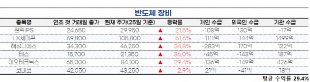 [마켓PRO] 반도체 장비株 사들인 기관투자자…개미들은 반도체 소재