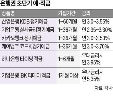 파킹통장보다 금리 유리…초단기예금 '봇물'