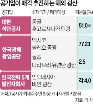 석탄公, 몽골탄광 판다…공기업 '광산 구조조정' 속도