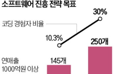 "매출 1000억원 SW 기업 145→250개로"