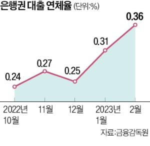 은행 대출 연체율 30개월 만에 '최고'