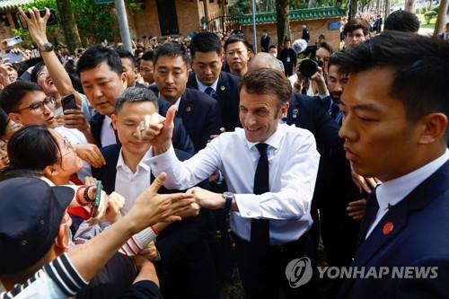 마크롱 '대만 발언' EU로 불똥…"대만 현상 변경 반대입장 확고"