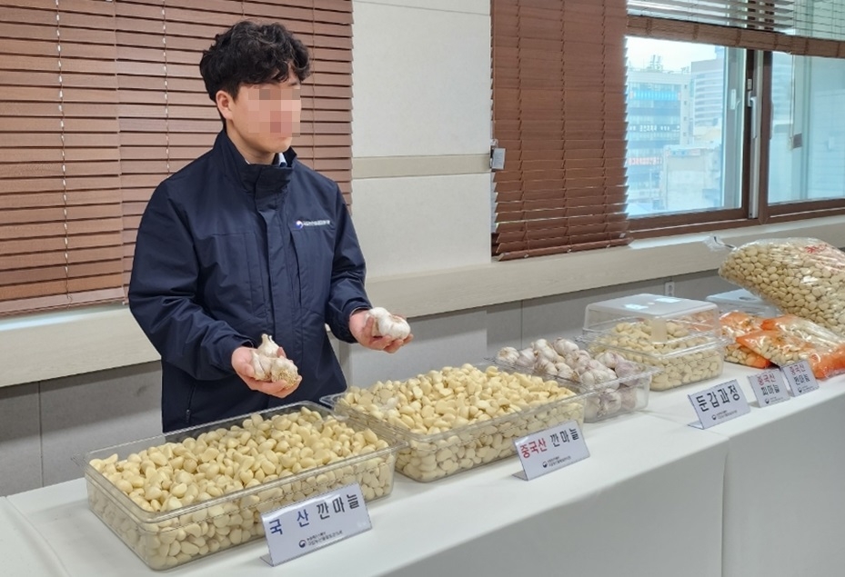 중국산 깐마늘이 '국산' 둔갑…2년간 58t 판매한 일당 적발