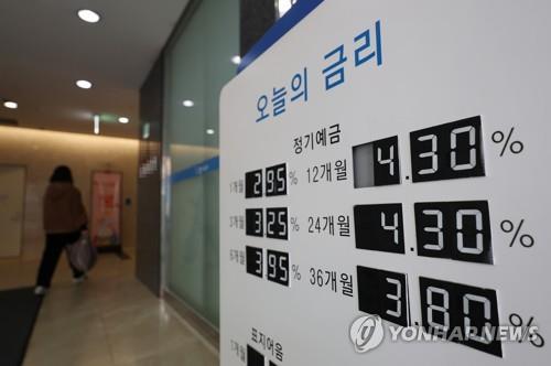 완전히 사라진 연 4%대 정기예금…절반은 기준금리 이하