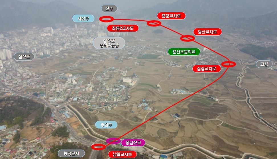 환경·교통 민원 해결…삼천포화력발전소 우회도로 개설 '첫 삽'