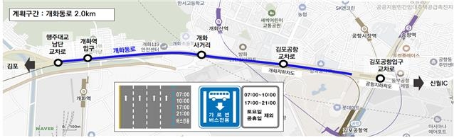 서울시, 개화∼김포공항 5월 버스전용차로 신설