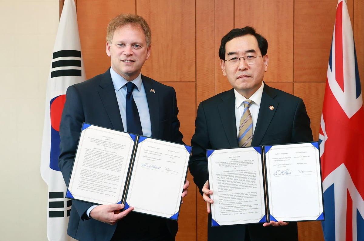 英 원전 수주 기대…한·영, 청정에너지 협력 공동선언