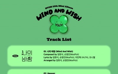 '5월 2일 컴백' 비투비, 신보 'WIND AND WISH' 트랙리스트 공개