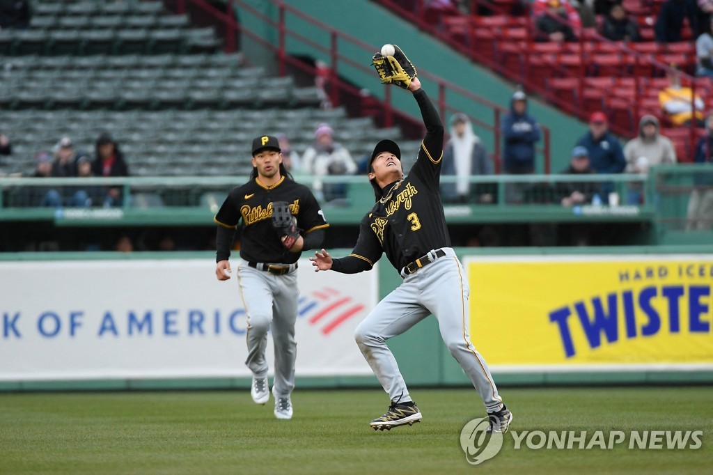 배지환, 빠른 발로 내야안타…보스턴전 4타수 1안타