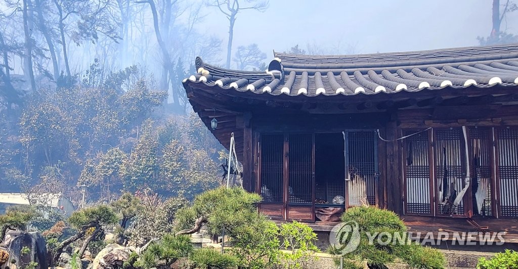 [강릉산불] "보물 경포대 지켜라" 거센 화마와 사투 벌인 공무원들