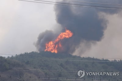 강풍에 진화 난항…홍성·대전 산불 야간 진화 계속(종합2보)