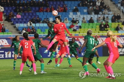 '가상 모로코' 잠비아 상대 화력 폭발한 여자축구…수비는 흔들