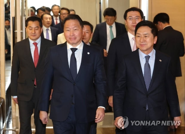 최태원 "첨단산업 국가 간 경쟁 치열…기업 부담 최소화해야"(종합)