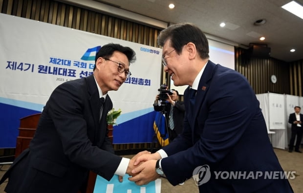 이재명 "박광온과 '총선승리' 역사적 소명…우리 안 차이 안 커"