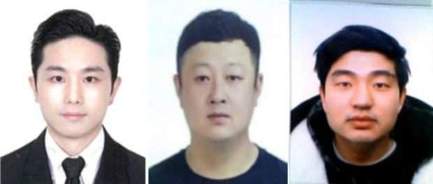 강남 주택가에서 40대 여성을 납치해 살해하고 시신을 유기한 혐의로 구속된 피의자 이경우(36·왼쪽부터)·황대한(36)·연지호(30)의 신상정보가 5일 공개됐다. 뉴스1