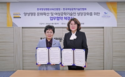 한국여성공학기술인협회, 한국양성평등교육진흥원과 MOU 체결