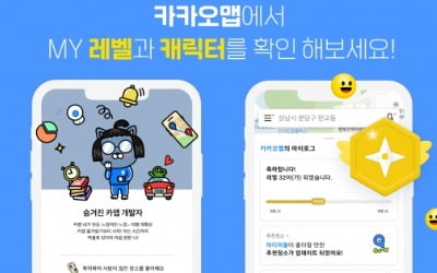 후기 쓰면 '레벨업'…카카오맵, 게임형 참여 서비스 오픈