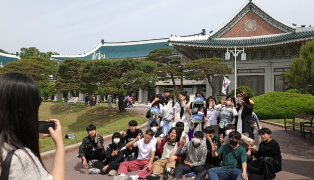 [포토] 개방 1주년 맞은 청와대, 나도 "찰칵" 