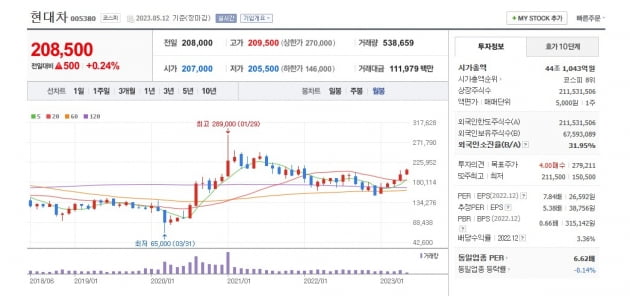 개미 "시총 100조는 가야죠"…큰손들도 '폭풍 매수'한 현대차 [윤현주의 主食이 주식]   